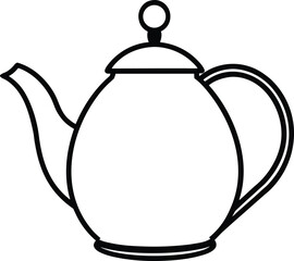teapot isolated on white background