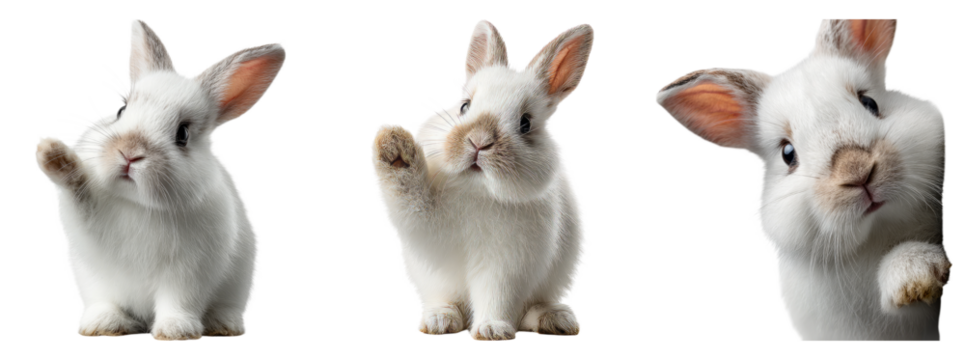 Cute Rabbit with Transparent Background for Creative Projects