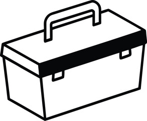 black box isolated on white background