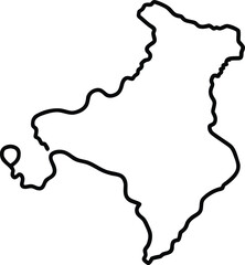 map of spain with highlighted