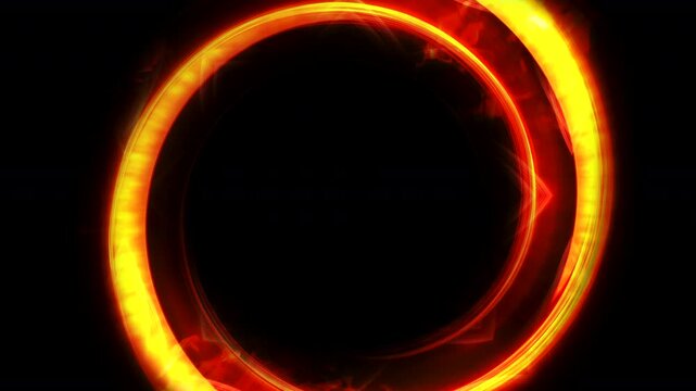 Blazing Fire Portal from Dr Strange Loop Animation Abstract Background