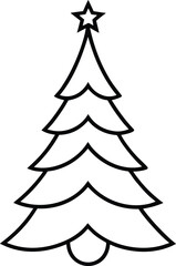 christmas tree isolated on white