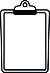 clipboard with blank paper