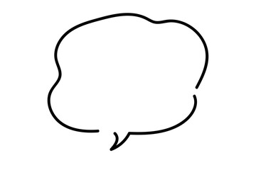 手書き風のシンプルで可愛い吹き出し