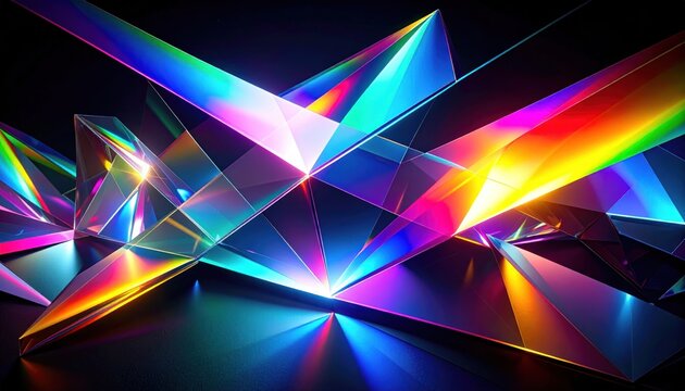 Abstract geometric shapes in vibrant colors (1)