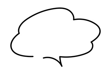 手書き風のシンプルで可愛い吹き出し