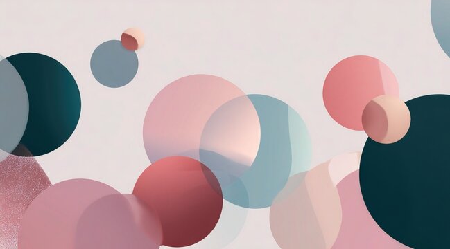 Abstract Pastel Shapes Background, Artistic Modern Design for Presentation Motion Graphics