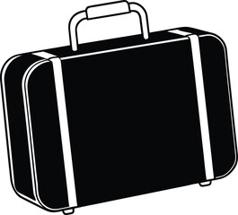 two suitcases isolated on white