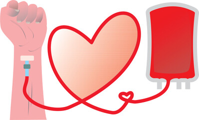 Blood Donation Concept Illustration