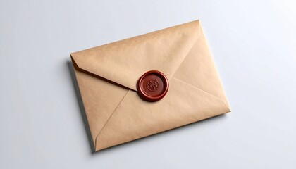 Aged envelope with wax seal
