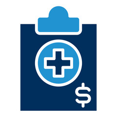 Obraz premium Cost Blue Color Icon