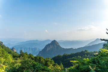 mountain landscape with clouds