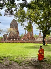 buddha statue in ayutthaya thailand
