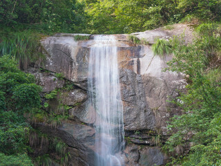 waterfall in the mountains