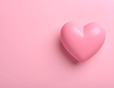 Pink heart on a pink background