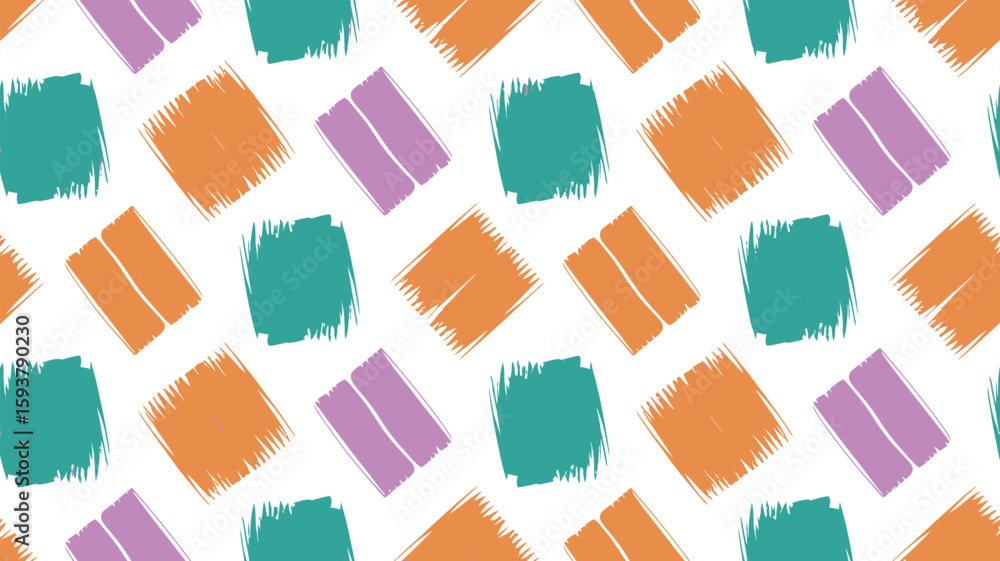 Poster abstract colorful brush strokes pattern on a white background design