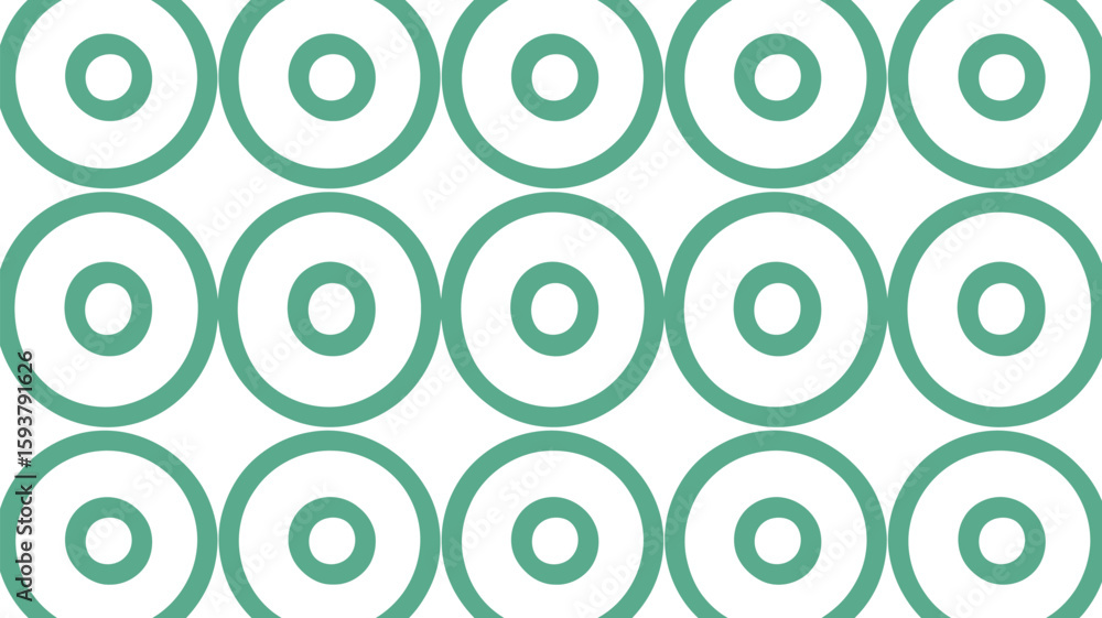 Poster repeating circle pattern in green and light yellow design background