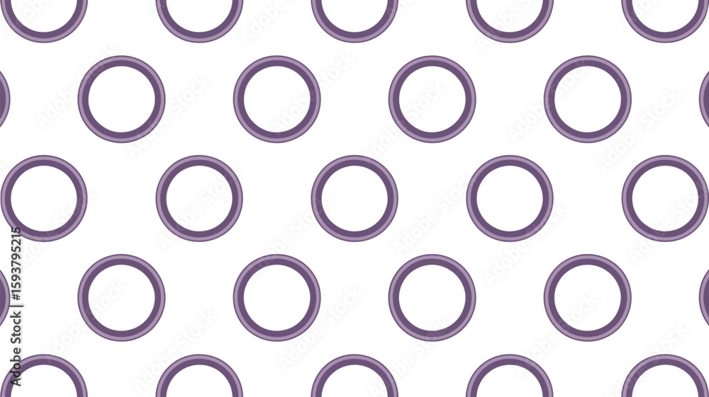 Poster repeating pattern of circles with purple and peach gradient fill