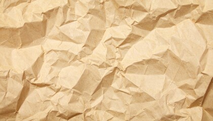 Obraz premium Crumpled beige paper texture