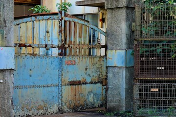 old steel door 