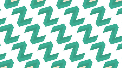 Repeating pattern of dark teal letter z on a light blue background