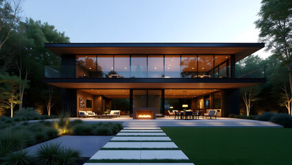 Fototapeta premium Contemporary Residential Architecture