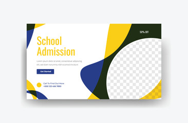 Admission Poster Design for YouTube Education Channel
