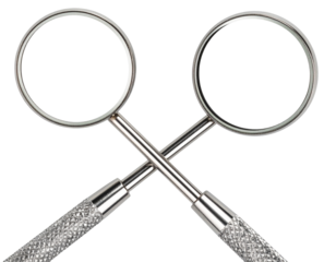 Dental Mirror and Explorer Tool – Transparent Dentist Equipment PNG