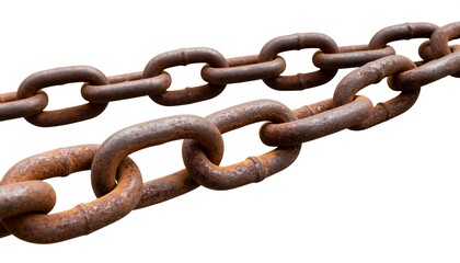 Obraz premium Rusty metal chain