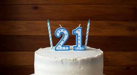 Celebrating a Milestone A Simple Cake for a 21st Birthday Celebration