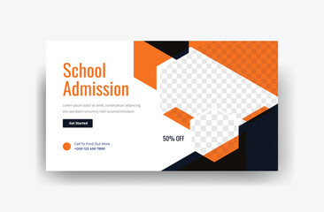 Back to School YouTube Thumbnail Template