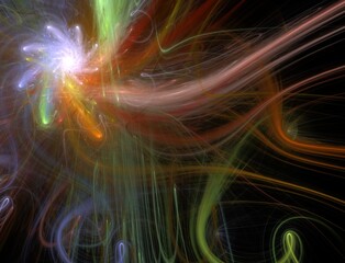 Imaginatory fractal abstract background Image