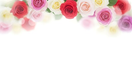 Roses floral background pattern design for valentine's day wedding invitation card design