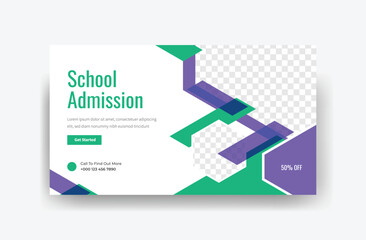 school admissions youtube thumbnail template design,School Admission YouTube Thumbnail