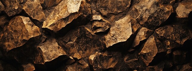 Close-up view of textured rocks