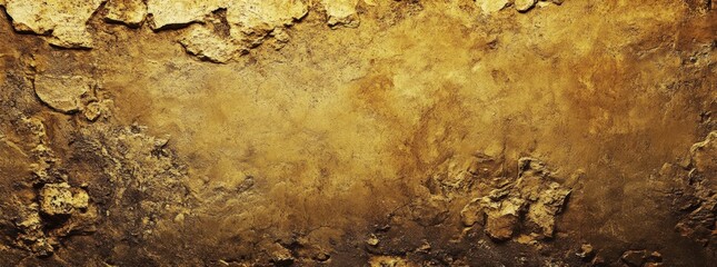 Textured gold surface with cracks and variations in tone