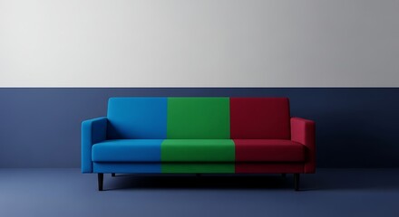Colorful modern sofa furniture design for home decor and living room interior design ideas