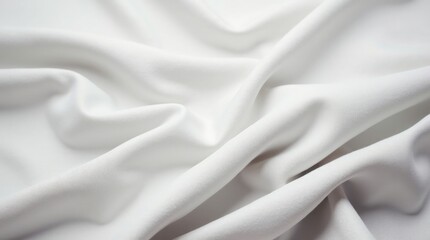 Obraz premium Soft White Fabric Draped Texture Background textile
