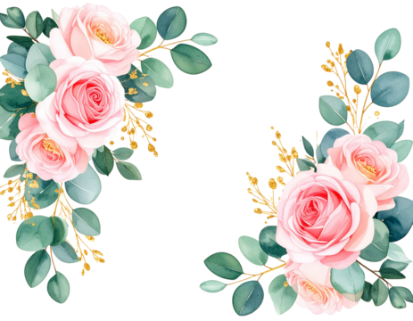 Elegant Wedding Floral Corners