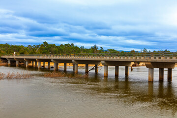 Photograph of the road bridge that goes over the Nepean River at Yarramundi Reserve in the...