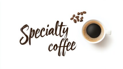 Obraz premium Minimal logo design with hand-lettered text 