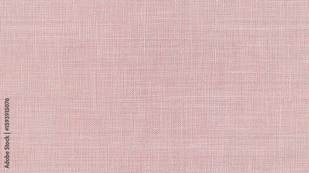 Poster minimalist plain weave fabric texture in soft pink, featuring detailed vertical lines and a refined 