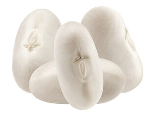 'navy beans group isolated on transparent background'