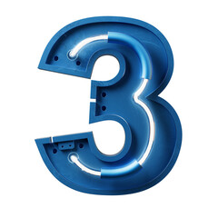 Bright Neon Font with fluorescent tubes.Metallic futuristic  cyberpunk Alphabet. 3d Rendering Isolated on black Background.