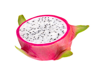 dragon fruit isolated on transparent png (Image from camera)