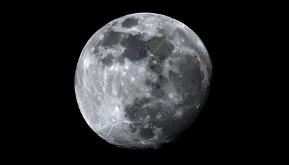 Full moon, detailed craters