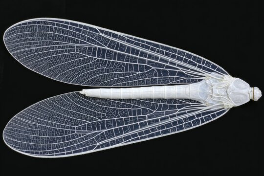 Pale insect with delicate, veined wings