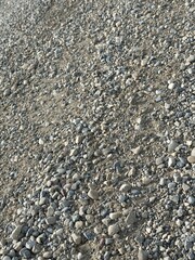 Loose rocks and gravel