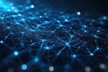 dynamic wireframe technology design, network security background