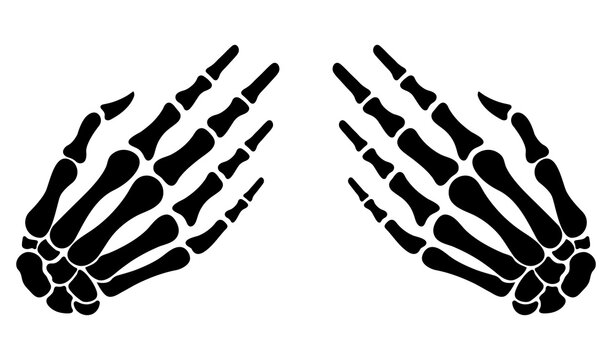 skeleton hands t shirt